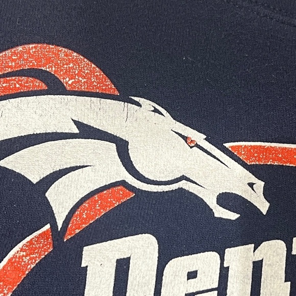 Denver Broncos Vintage 1990s NFL Football Crewneck Pullover Sweatshirt - Picture 4 of 5